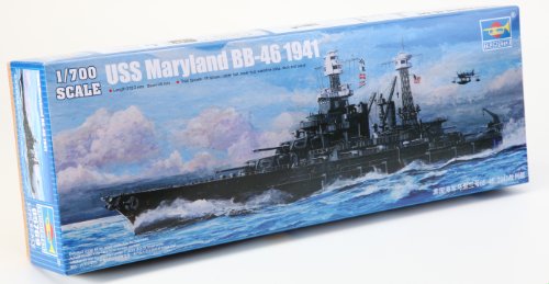 Modellino Nave Da Guerra Uss Maryland Bb-46 1941 Scala 1:700