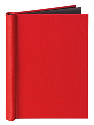 Veloflex 4944321 - Raccoglitore A Clip Din A4 Velocolor, Con Struttura In Lino, Capacità Massima 150 Fogli, Rosso, 1 Pezzo