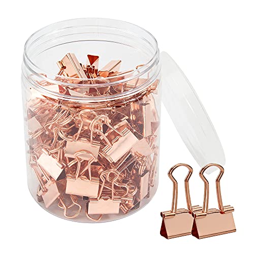 Binder Clips 100 Pezzi Foldback Binder Clips Carta Per Metallo Binder Clamps Set Morsetti Per Carta Cancelleria, Mini Clip Per Fissare I File, Chiusur