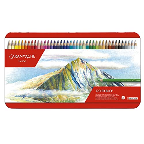 Caran D'Ache Pablo 0666-420, Set Di 120 Matite Colorate