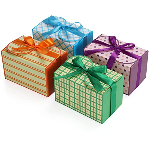 Belle Vous 20Pz Scatola Regalo Con Coperchio Rettangolari Con Nastro E Adesivi - 10 X 16,5 X 10 Cm - Scatole Cartone Regalo Piccole - Scatole Bombonie