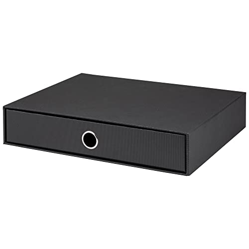 Rössler 1524452700 - S.O.H.O. Cassetto Per Din A4, Con Foro Per Le Dita, Nero, 343 X 250 X 65 Mm, 1 Pz.