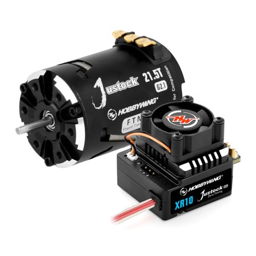 Hobbywing Combo Motore Xerun Justock G3S 21.5T 2050Kv 1/10 Crawler Asse 3,175Mm