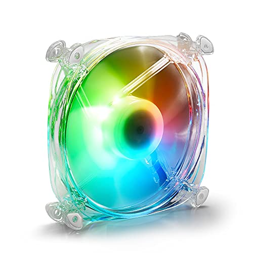 Sharkoon Shark Disc Rgb Fan, Trasparente
