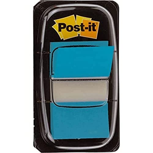 Post-It 97683 Formato Medium 680 Segnapagina, Dispenser Da 50 Pezzi, Azzurro