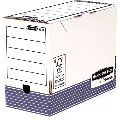 Bankers Box 1131002 Scatola Archivio A4+ System, Dorso 150 Mm, Fsc, Confezione Da 10 Pezzi