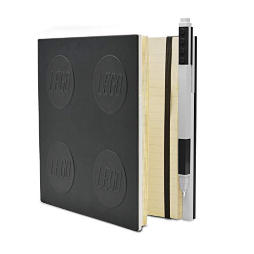 Iq Lego Cancelleria Ufficio Blocco Notebook Con Penna Gel - Nero -158 Mm X 22 Mm X 158 Mm - 352 Pagine