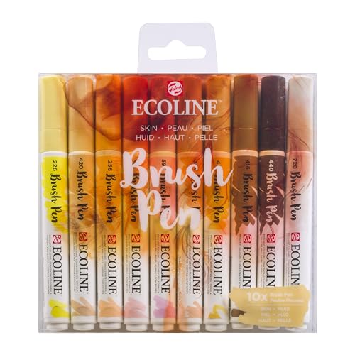 Ecoline Set Mit 10 Brush Pens - Skin/Haut