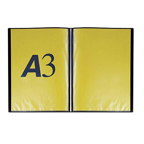 Favorit 400136594 Portalistino Con 40 Buste, 29.7 X 42 Cm, Nero