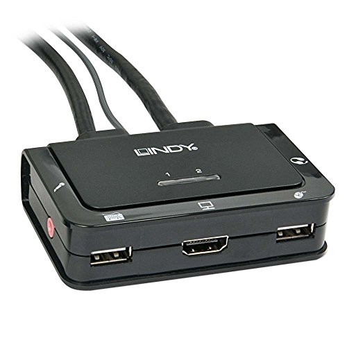 Lindy 42340 Kvm Switch Compact Hdmi Usb E Audio, 2 Porte