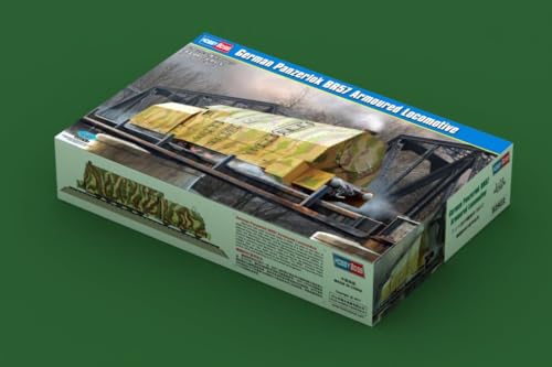 Hobbyboss Corazzata Tedesca Modello In Plastica German Panzerlok Br57 Armoured Locomotive, Colore Bianco, 1:72 Scale, Hy82922