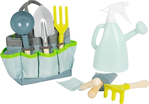Small Foot Borsa Per Attrezzi Legno E Metallo, Giocattolo Per Il Giardino Per Bambini, Dai 3 Anni, 12388 Toys