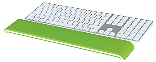 Leitz Ergo Wow Poggiapolsi Per Tastiera Regolabile, Due Impostazioni Di Altezza, Verde/Bianco, 65230054