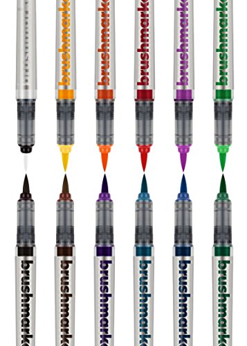 Karin Set Di 12 Pennarelli Pro Basic Colours 27C1 Con Blender Incluso