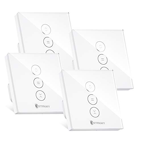 Interruttore Intelligente Tapparelle, Etersky Alexa Interruttore Wifi Per Avvolgibili Tapparelle, Funziona Con Alexa E Google Home, Controllo Touch, T