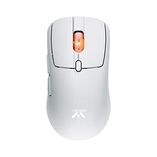Fnatic Bolt Mouse Da Gaming Wireless Bianco – Sensore Pixart 3370, 69G, Wifi & Bluetooth, Carica Usb-C, Switch Kailh Gm 8.0, 4 Profili E Dpi Fasi, Ptf