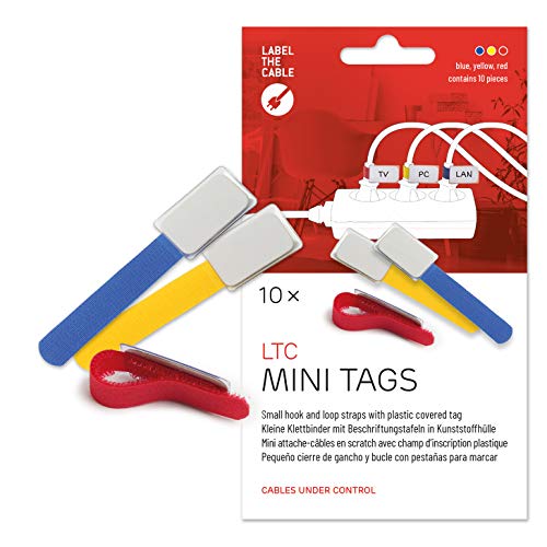 Label The Cable Etichette Per Cavi A Strappo - Per Una Perfetta Gestione Dei Tuoi Cavi - Organizer Cavi Ltc Mini Tags - Fascette Cavi Con Etichette -
