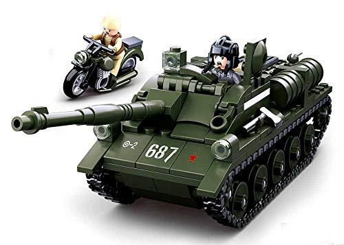 Sluban M38-B0687 - Set Di Costruzioni, Tank With Soldiers