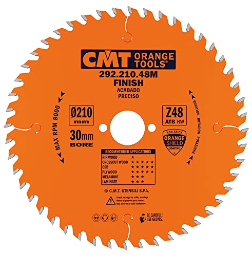 Cmt 292.210.48M - Sierra Circular 210X2.8X30 Z=48 Atb 15 Grados