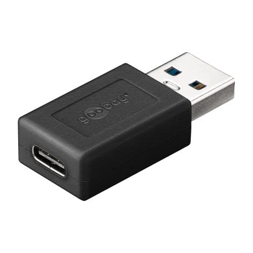 Goobay 45400 Adattatore Da Usb 3.0 Superspeed A Usb-C, Nero