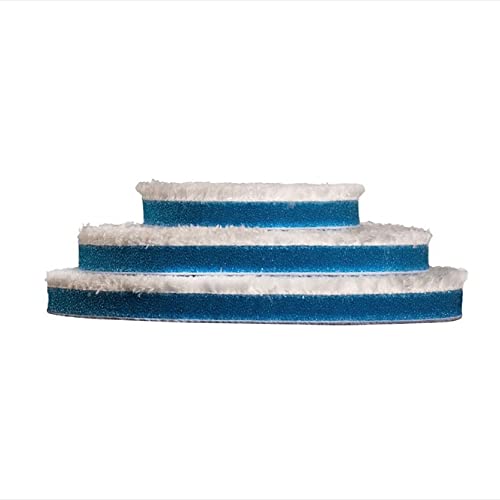 Rupes Tampone In Microfibra D-A Coarse, Fine, Ultra-Fine In Varie Dimensioni Per La Lucidatura Della Tua Auto (160 Mm, Coarse Blu)