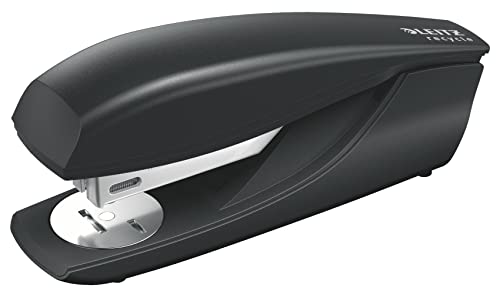 Leitz Cucitrice, Capacità 30 Fogli, Include Punti, Levapunti Integrato, 100% Riciclabile, Ecologico, Gamma Nexxt Recycle, Nero, 56040095