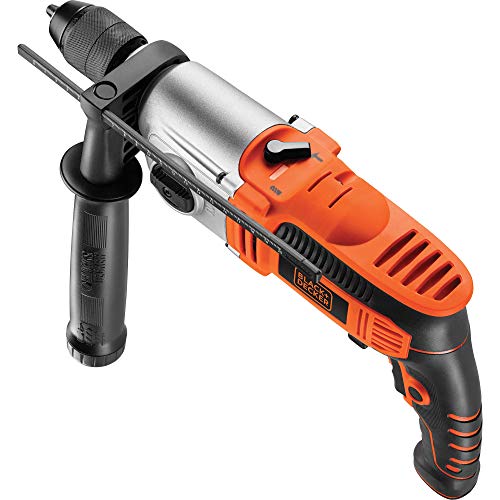 Taladro Percutor 850W 2 Velocidades, Portabrocas 13Mm Metal, 0-1.100/3.100 Rpm, 52.700 Ipm. Incluye Empuñadura Lateral, Tope De Profundidad Y Maletín 