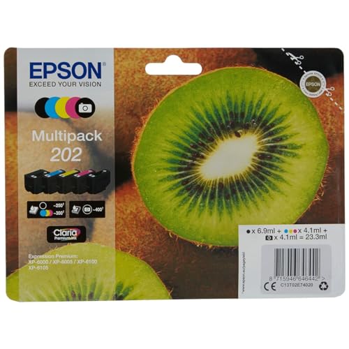 Epson Kiwi Multipack 5-Colours 202 Claria Premium Ink