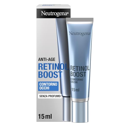 Neutrogena Retinol Boost Crema Contorno Occhi Con Retinolo Puro E Acido Ialuronico, Contro I Segni Dell'Invecchiamento Nella Zona Del Contorno Occhi,