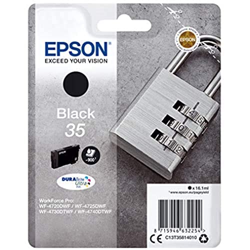 Epson Padlock Singlepack Black 35 Durabrite Ultra Ink