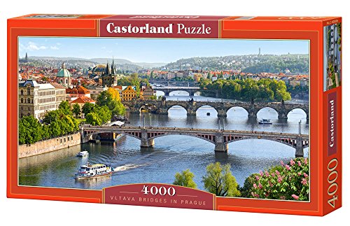 Jigsaw Puzzle - Vltava Bridges In Prague - Castorland - 4000 Pezzi