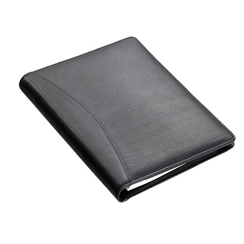 Alassio Bormio 43008-1 Custodia Per Taccuino, Formato A5, In Pelle, Colore: Nero, 5 Pezzi