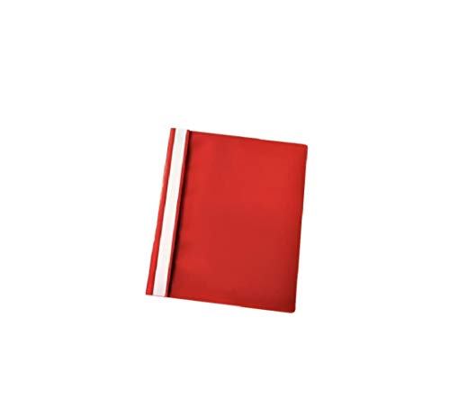 Esselte Vivida Report File, Cartellina In Ppl Ad Aghi, F.To A4, Capacità Fino A 160 Fogli (80 Gr/Mq), Polipropilene, Rosso, Confezione Da 25 Pezzi, 28
