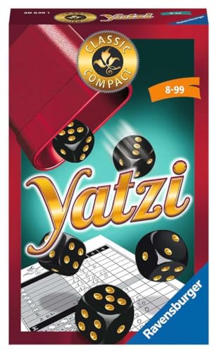 Ravensburger®, Classic Compact Yatzi, 20639, Beliebtes Würfelspiel Ab 8 Jahren