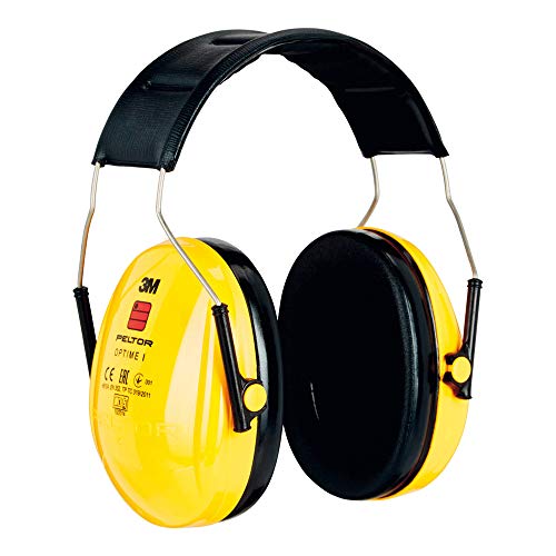 3M H510A-401-Gu Cuffie Protettive, Temporale, 27 Db, Giallo