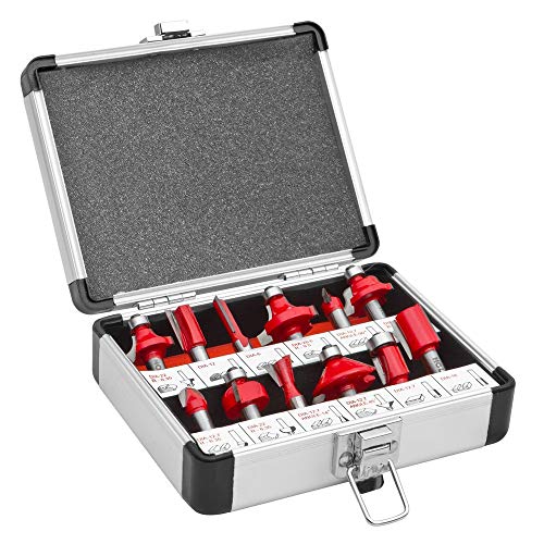 Holzmann Maschinen Ofs12 - Set Di Frese, Diametro Asta 8 Mm, 12 Pezzi