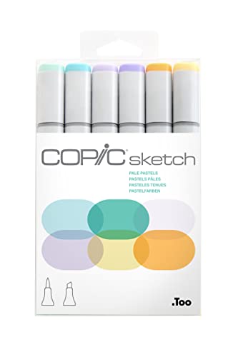 Copic Set Di 6 Colori Pastello