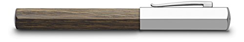 Faber-Castell 147581 Penna Stilografica Ondoro In Legno Di Quercia Bruna, F