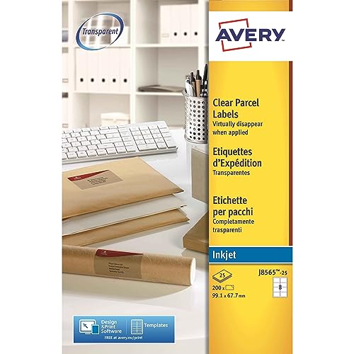 Avery-Zweckform Clear Address Label - Inkjet - J8565