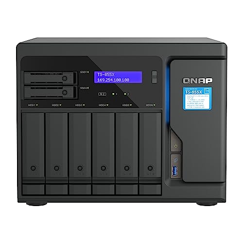 Ts-855X-8G | 8-Bay, Intel Atom 8-Core, Pcie Gen3, 10 Gigabit Nas