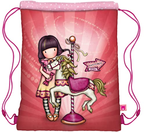 Safta- Sacco Piatto Gorjuss Fairground Carousel 34 X 45 X 1 Cm, Multicolore, 1123Gj01
