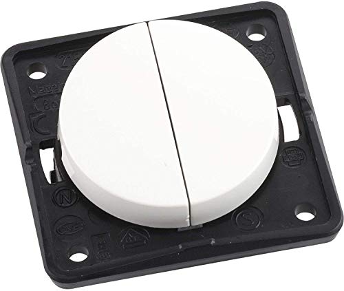 Hager Integro – Interruttore Doppio Bianco Polare