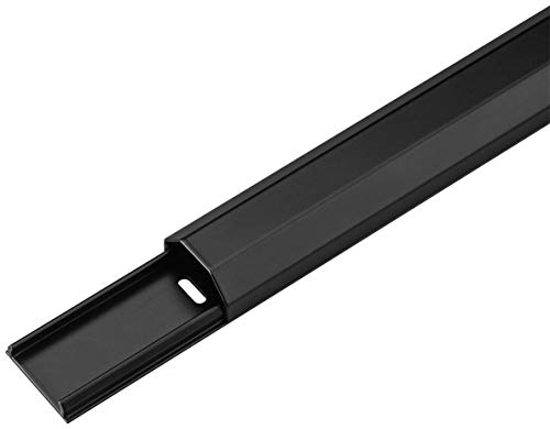 Goobay 90723 Canalina Di Cablaggio Alluminio 33Mm, Lunghezza 1.1M, Nero