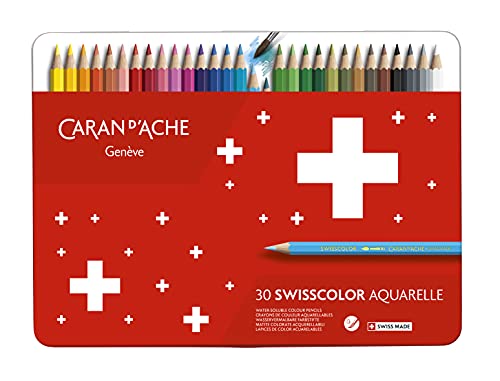 Sg Istruzione Cd 1285 - 730 Caran D' Ache Swisscolor - Matita (Confezione Da 30), Multicolore