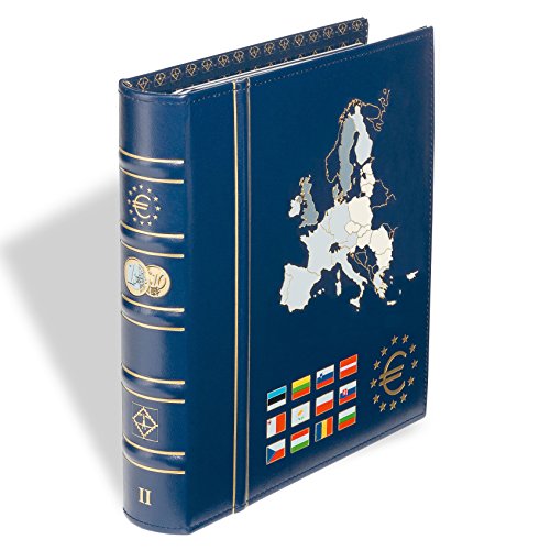 Leuchtturm 341306 Raccoglitore Ad Anelli Optima - Scrapbook Per I Portamonete Vista/Optima - Design Classico Euro Con Custodia