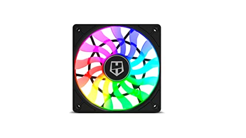 Nox Hummer Slim Fan-Nxhummerslimfan- Ventola Pwm Da 120 Mm, Argb, 13 Pale Traslucide, Design Super Sottile E Silenzioso, Cuscinetti Idraulici, Support
