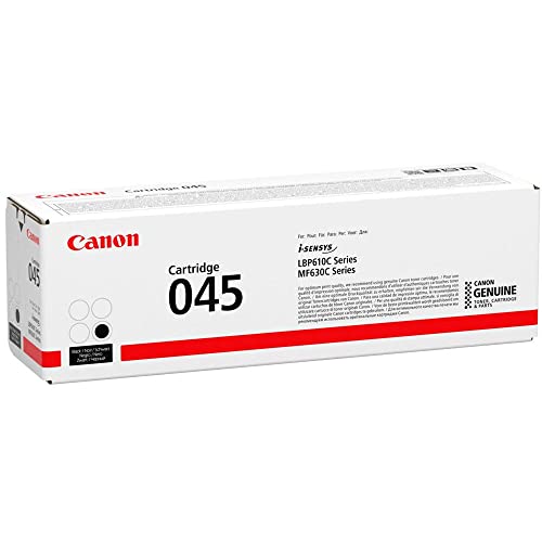 Canon Cartuccia 045 Bk Toner Nero, Rendimento 1.400 Pagine, Imballo In Cartone
