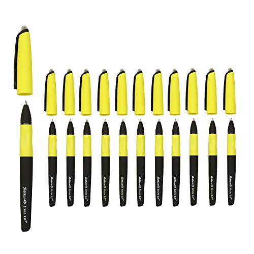 Pelikan Erase 2.0, Penna Roller Cancellabile Ergonomica, Inchiostro Nero, Per Destrimani E Mancini, Per La Scuola, Refill Nero Incluso, Ricaricabile,