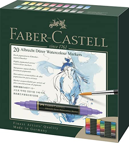 Faber-Castell 160320 Marker Acquerellabili Albrecht Dürer, Confezione Da 20