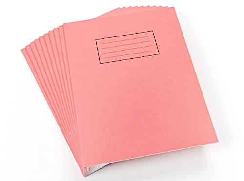 Silvine Ex112 - Quaderno Formato A4, 80 Pagine, 75 G, 229 X 178 Mm, Colore: Rosa, Confezione Da 10